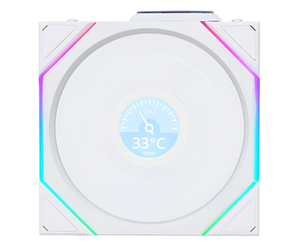 Wentylator do komputera LIAN LI Uni Fan TL Wireless LCD 120 Reverse White 120mm